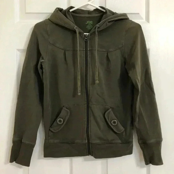 Joe Fresh Green Zippered Hoodie  Size Extra Small - Picture 1 of 16